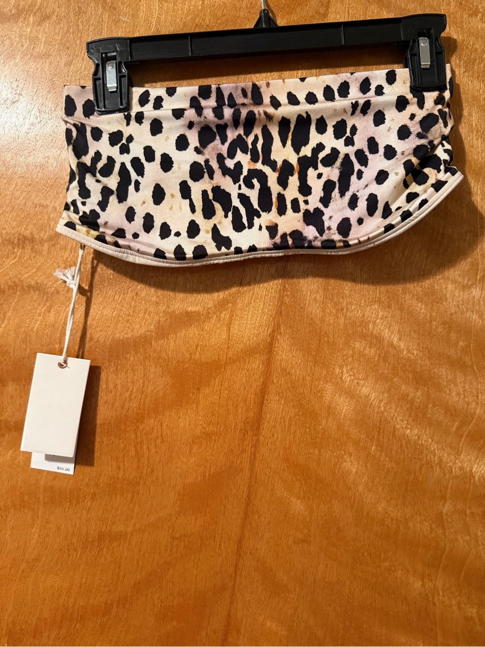Good American rose cheetah bandeau